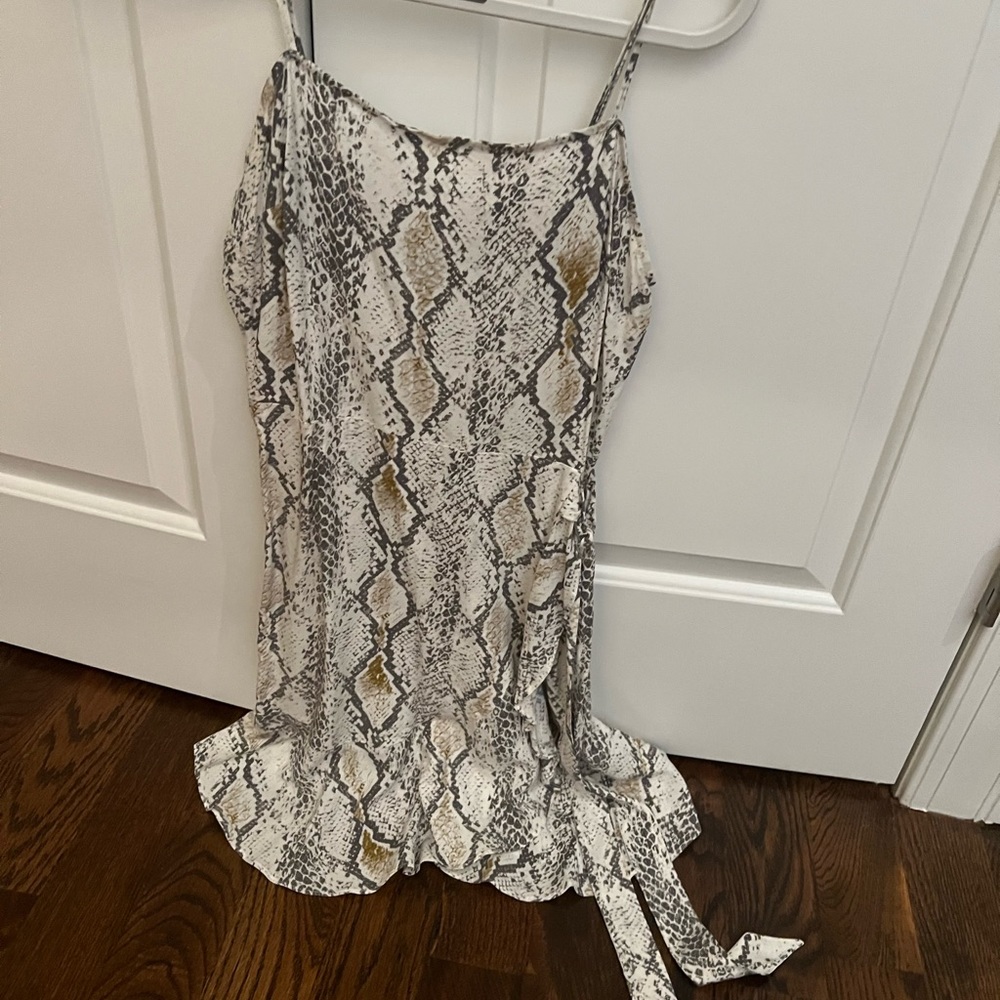 Women’s beautiful snake skin pattern summer dress